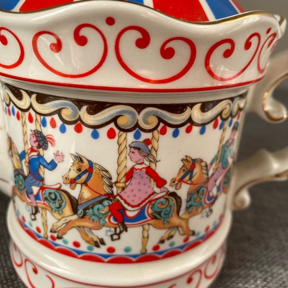 Vintage Sadler Edwardian Entertainment Carousel Teapot - Picture 7 of 9